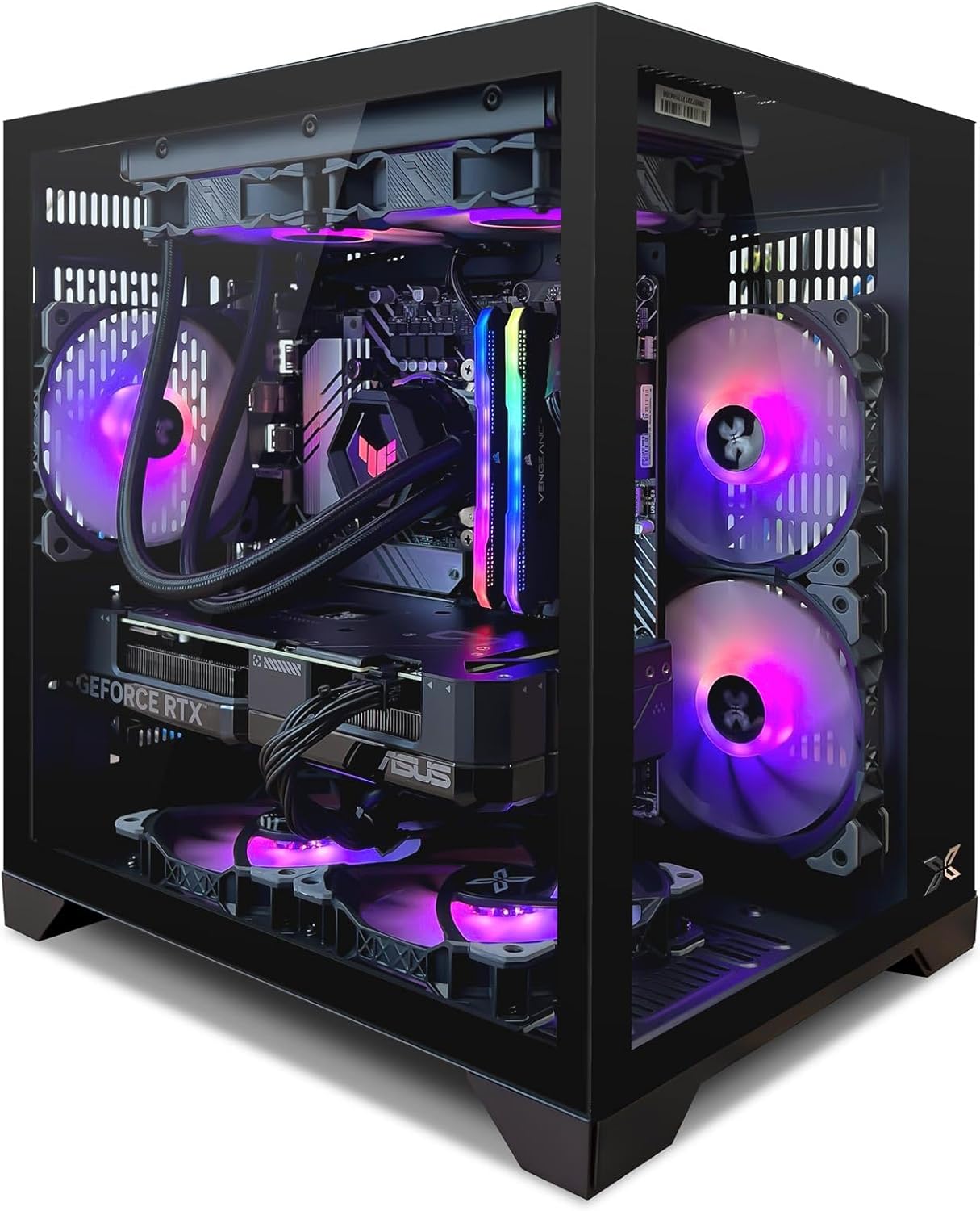 INFOMAX | PC Gamer, Ordinateur de Bureau, PC Gaming - Processeur Intel Core i7-12700KF • NVIDIA RTX 4060 Ti 8 GO • RAM 32 GO • SSD 1 to • BOÎTIER ARGB Aquarius • FREEDOS