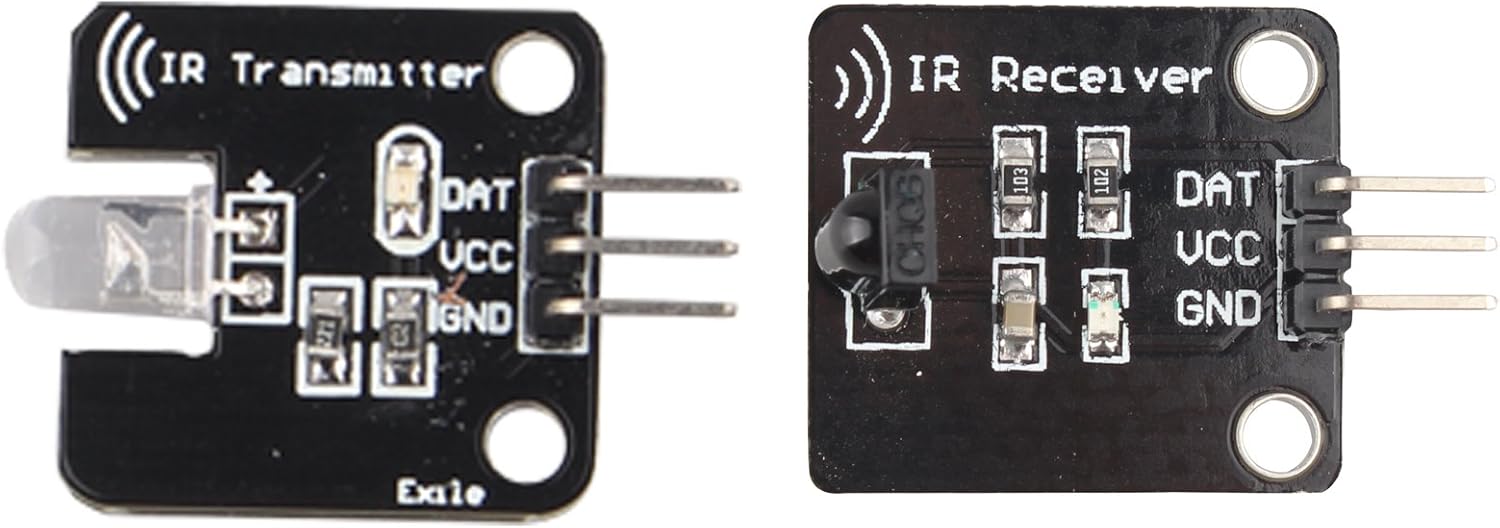 HALJIA Digital 38 kHz Infrarouge récepteur IR Sensor Module avec Ensemble de kit de Module émetteur Compatible avec Arduino
