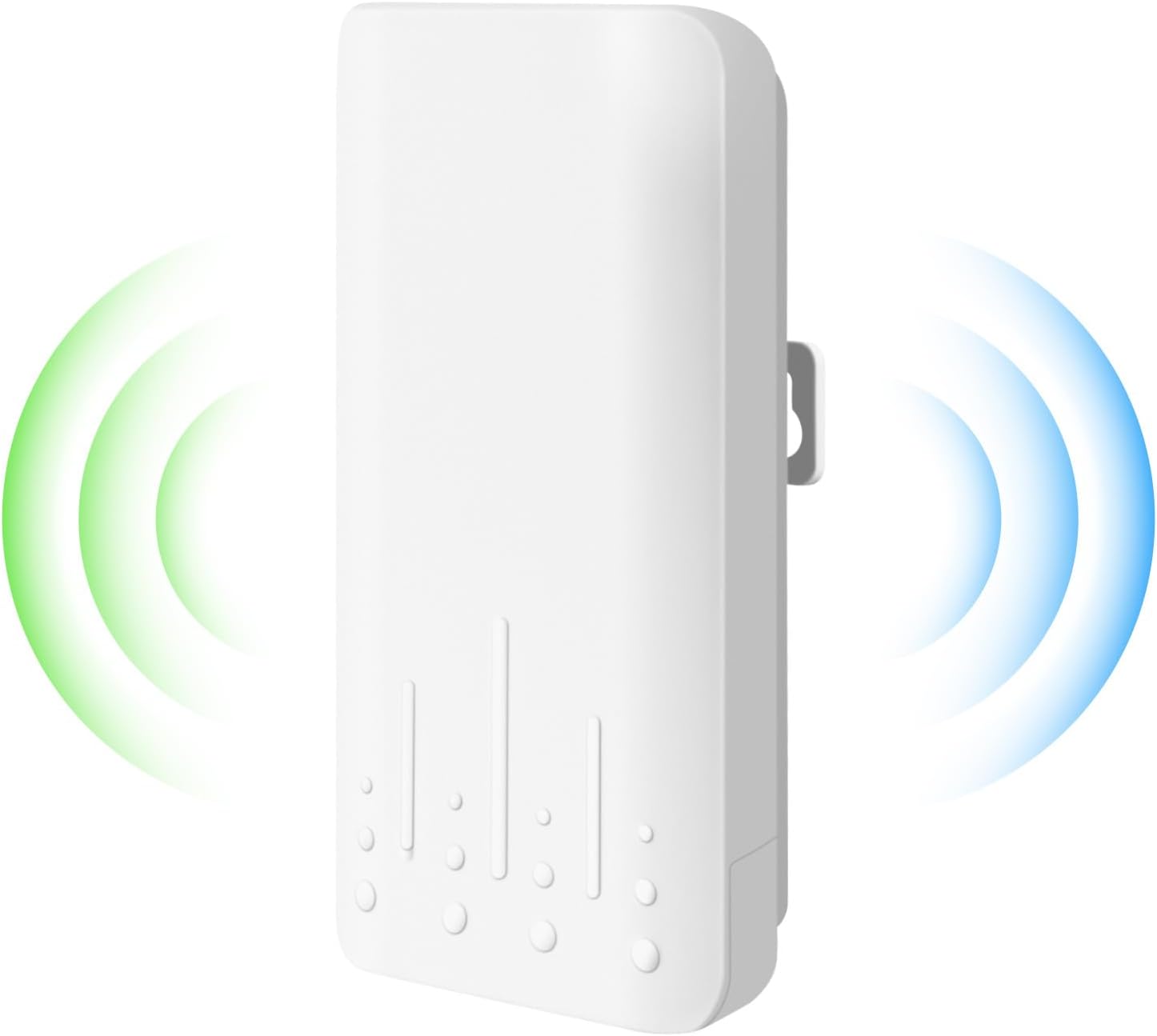 Répéteur WiFi Extérieur Résistant aux Intempéries, IP65 étanche à la Pluie et à la Poussière, Mode AP, 2.4Ghz 300 Mbit/s WLAN Expander,Antenne Cachée Intégrée, Température de Travail -40℃-70℃