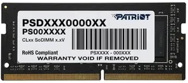 Patriot Memory Série Signature SODIMM Module de mémoire DDR4 3200 MHz PC4-25600 32Go (1x32Go) C22 - PSD432G32002S