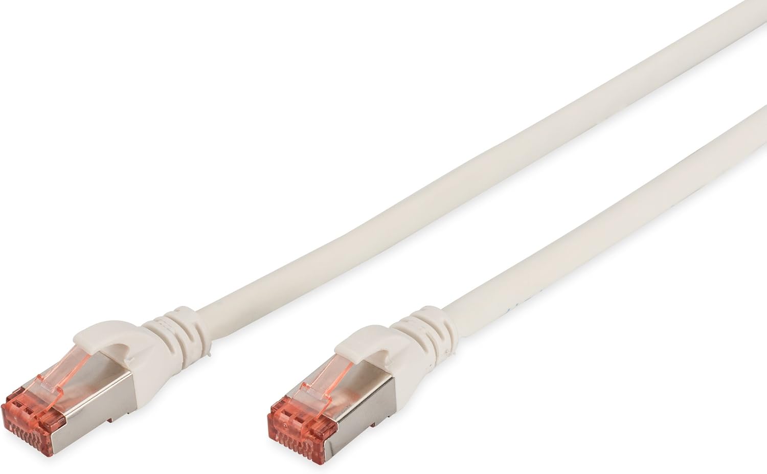 DIGITUS Câble LAN Cat 6-5m - RJ45 Câble réseau - S/FTP blindé - Compatible Cat 6A & Cat 7 - Blanc