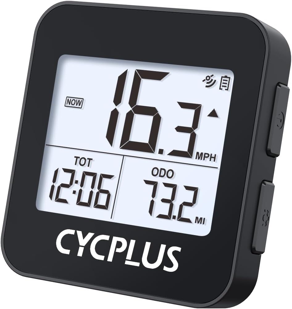 CYCPLUS G GPS Cyclisme,Compteur Vélo GPS,Ordinateur de Vélo sans Fil IPX6 Étanche,Odomètre de Vélo pour Vitesse,Distance,Temps Réel Vélo De Route VTT