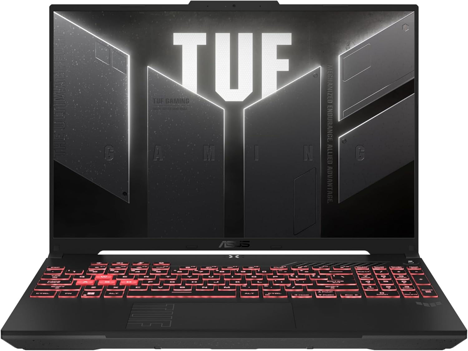 ASUS TUF Gaming A16-TUF607PV-QT023W 16 Pouces QHD+ 165Hz AMD Ryzen 9 7845HX Processeur, DDR5 16GB RAM, 1TB PCIe 4.0 NVMe SSD, NVIDIA GeForce RTX 4060 GPU 140w - Clavier AZERTY