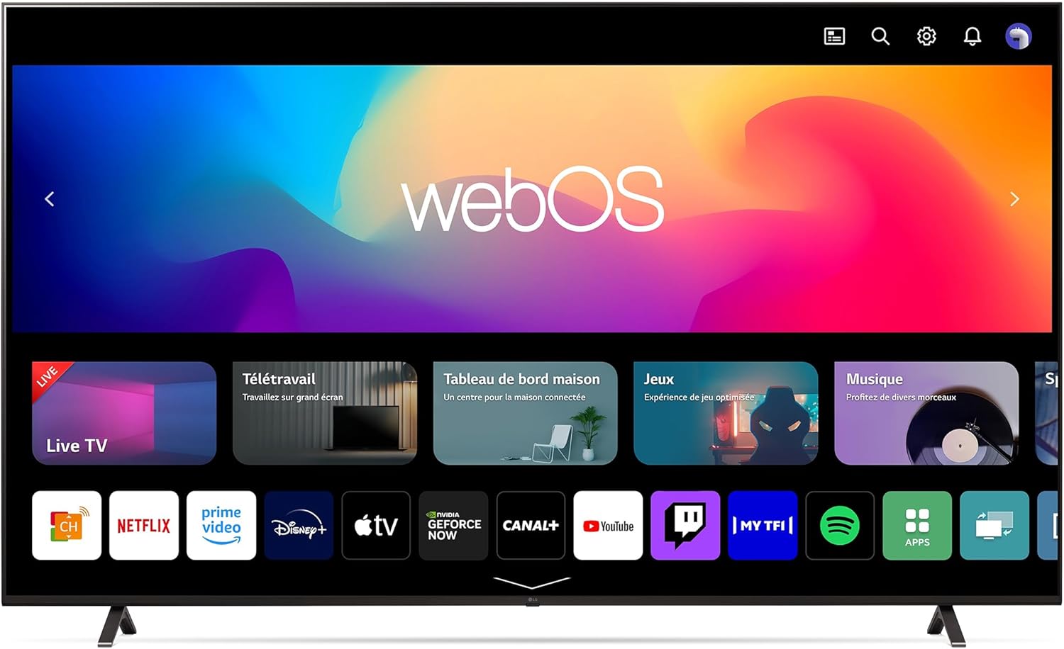 LG TV LED 2023 | 86UR76 | 86 Pouces | UHD | Processeur α5 gen 6 AI 4K