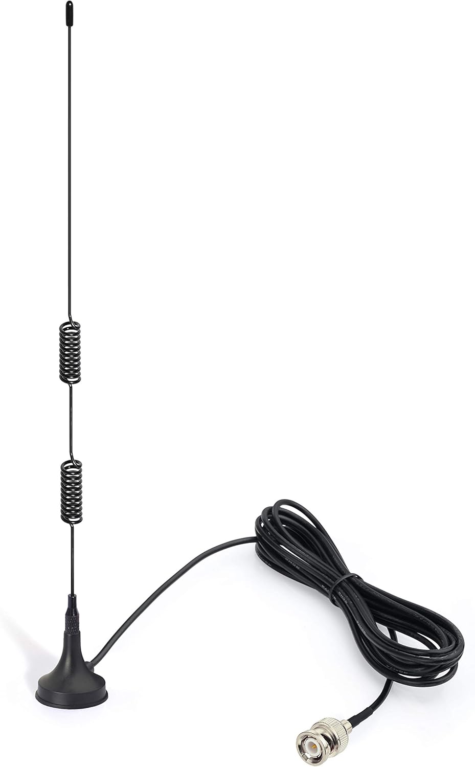 Bingfu Antenne Scanner Veicolare BNC Mâle 20-460MHz 470-1300MHz Base Magnétique Compatible avec Uniden Bearcat Whistler Radio Shack Camion Voiture Maison CB VHF UHF Radioamateurs Mobile