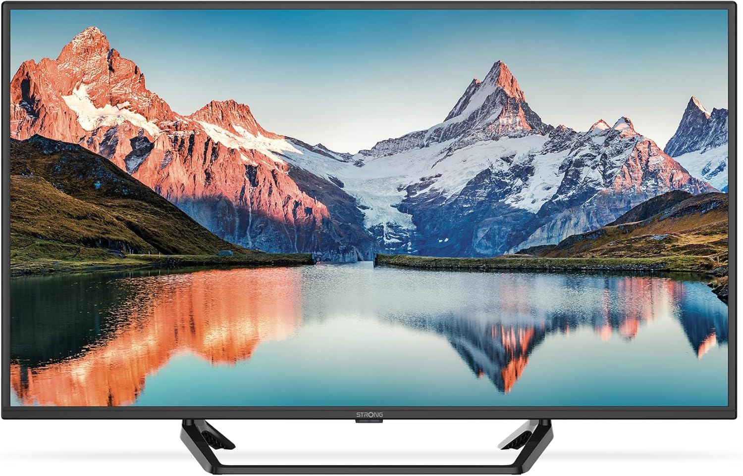STRONG - Télévision HD 24" (60 cm) SRT24HE4023C - Télé 12V Idéale Caravane, Camping-Car, Bateau - Triple Tuner Intégré - 2 Ports HDMI (1 Arc) + 1 Port USB + Mini-AV + Prise Antenne/Sat - Noire