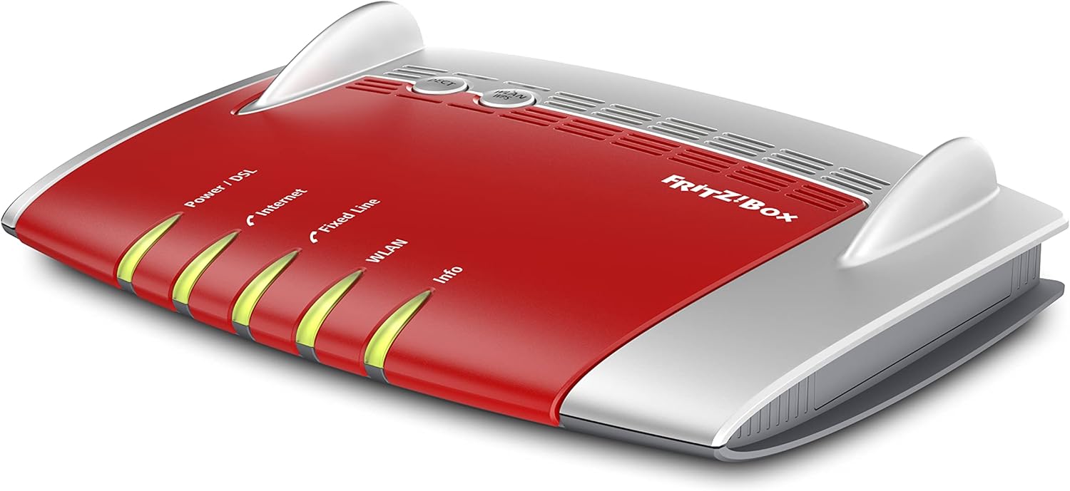 AVM FRITZ!Box 7490 International 4 Port Gigabit Wi-Fi 11AC Router with Integrated FTTC/ADSL Modem