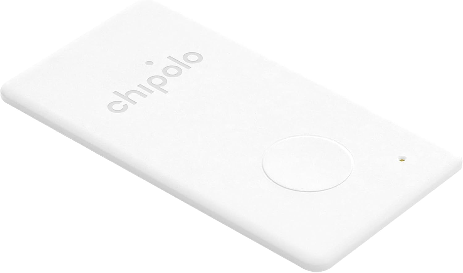 Chipolo Card – 1 Pack – Bluetooth Tracker for Wallet, Wallet Locator, Passport Pocket, Out of Range Alerts, Works with Chipolo App (iOS and Android Compatible) White