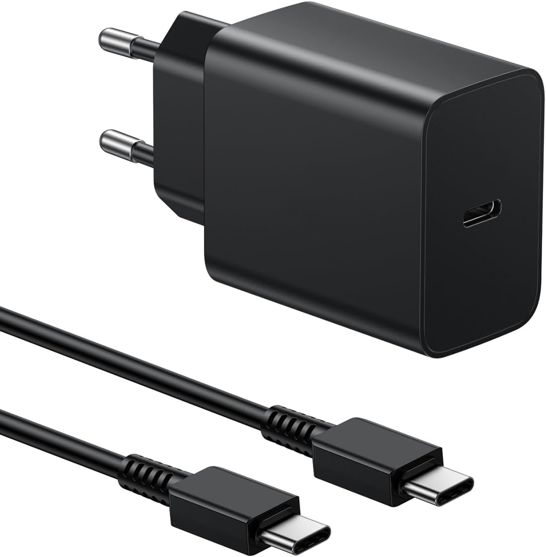 Samsung Fast Charger, USB C Charger 45W and 2M VNOOK Cable Type C Plug Compatible with Samsung Galaxy S23/S24/S22/S21 Ultra/S20/S20+/Note 20/10/9/8/A73/A53/A52, Wall Power Supply Secteu