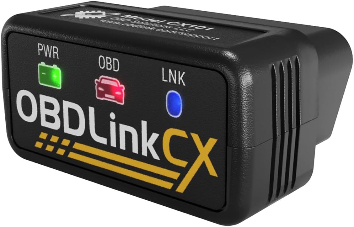 OBDLINK CX Bimmercode Bluetooth 5.1 BLE OBD2 Adapter - Works with iPhone/iOS and Android, Car Coding, OBD II Diagnostic Scanner
