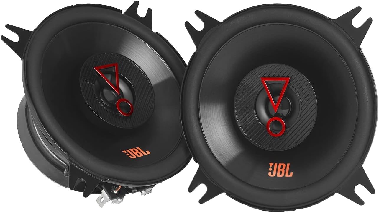 JBL Stage3 427F 10cm Car Speaker Set - Harman Kardon 150 Watts 2-Way Speaker - 2 Pieces Large Speaker without Cover Grille - 100mm - 4 Inches