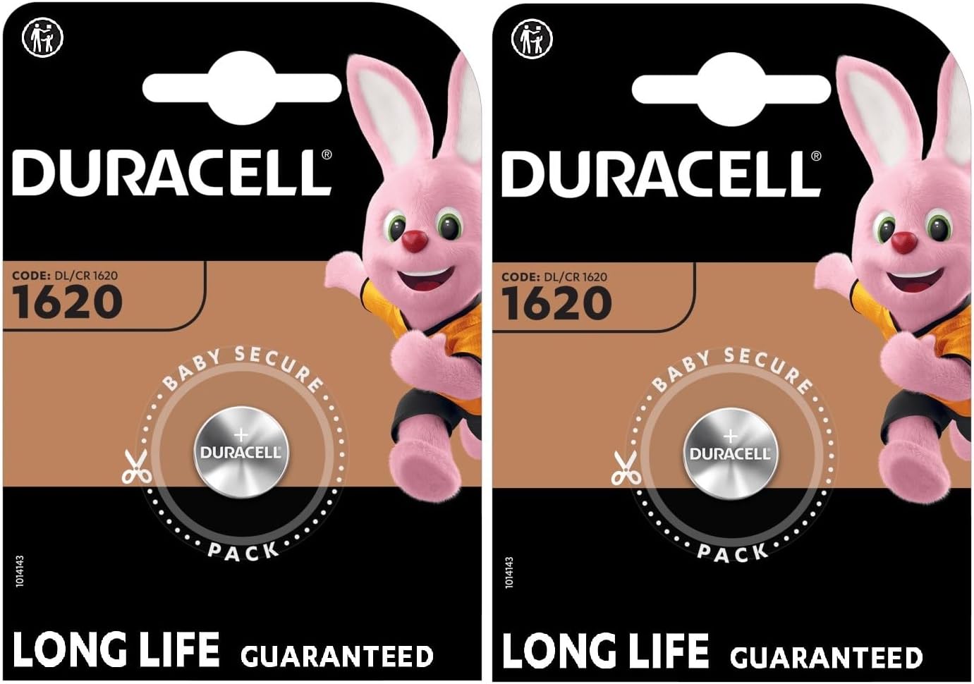 2 x Duracell 1620 (2 x 1 battery) 2 x batteries (CR1620)