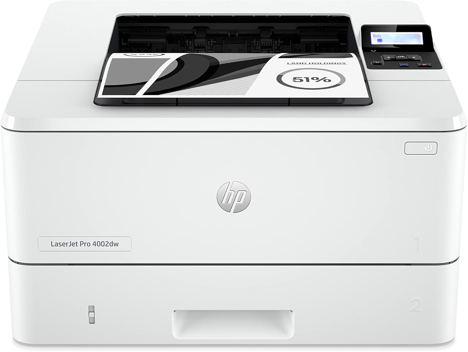 HP LaserJet Pro 4002dw Black and White Laser Single Function Printer (Copying, Printing, A4, Automatic Duplex and WiFi)