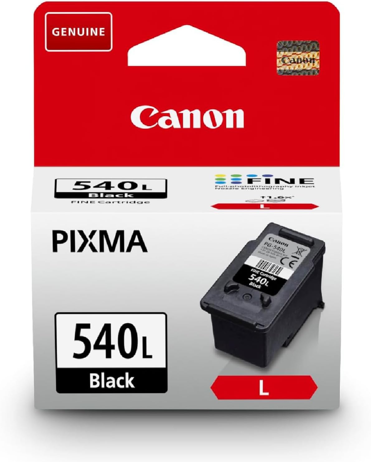 Canon Ink Cartridge - PG-540L Black Ink Cartridge for High Yield Printer - Prints up to 300 A4 Pages (1 x Cartridge)