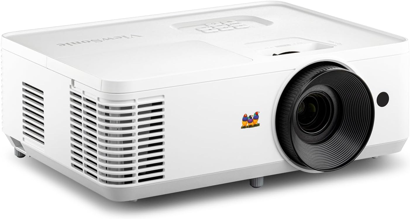 ViewSonic PX704HD 4,000 ANSI Lumens 1080P Projector for Home and Business, White