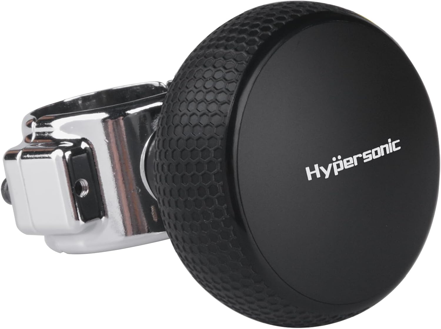 Hypersonic Large Steering Wheel Knob Smooth Durable Steering Wheel Handle with Bearing for Cars, Trucks, Tractors, Boats, Mowers and Forklifts (Black)