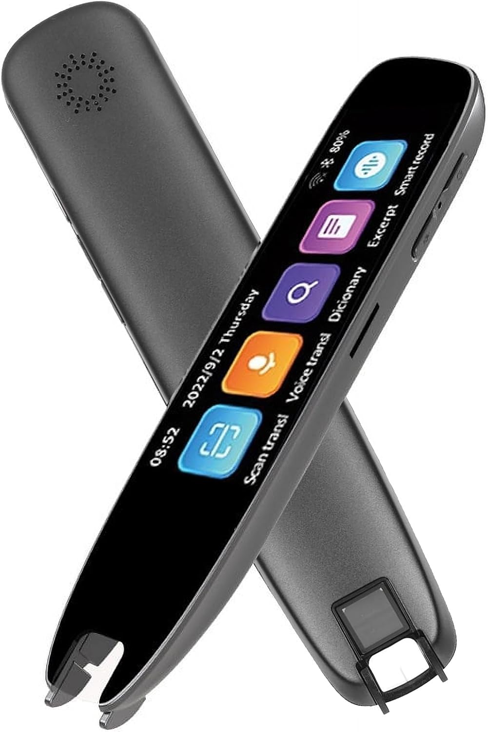 Scanner Pen Translator, Pen Scanner for Dyslexic Multifunctional Supports Speech and Scan to Text, Supports 12 Languages Translation Scanning Off