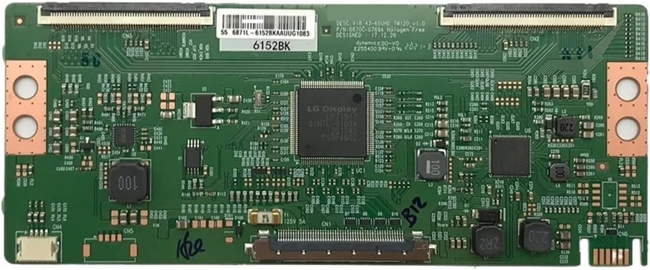 QCKRTAU T-Con Board for TV Accessories Display Equipment, Replacement Card T-Con 6870C-0769A V18_43-65UHD_TM120-v1.0(65 inch)