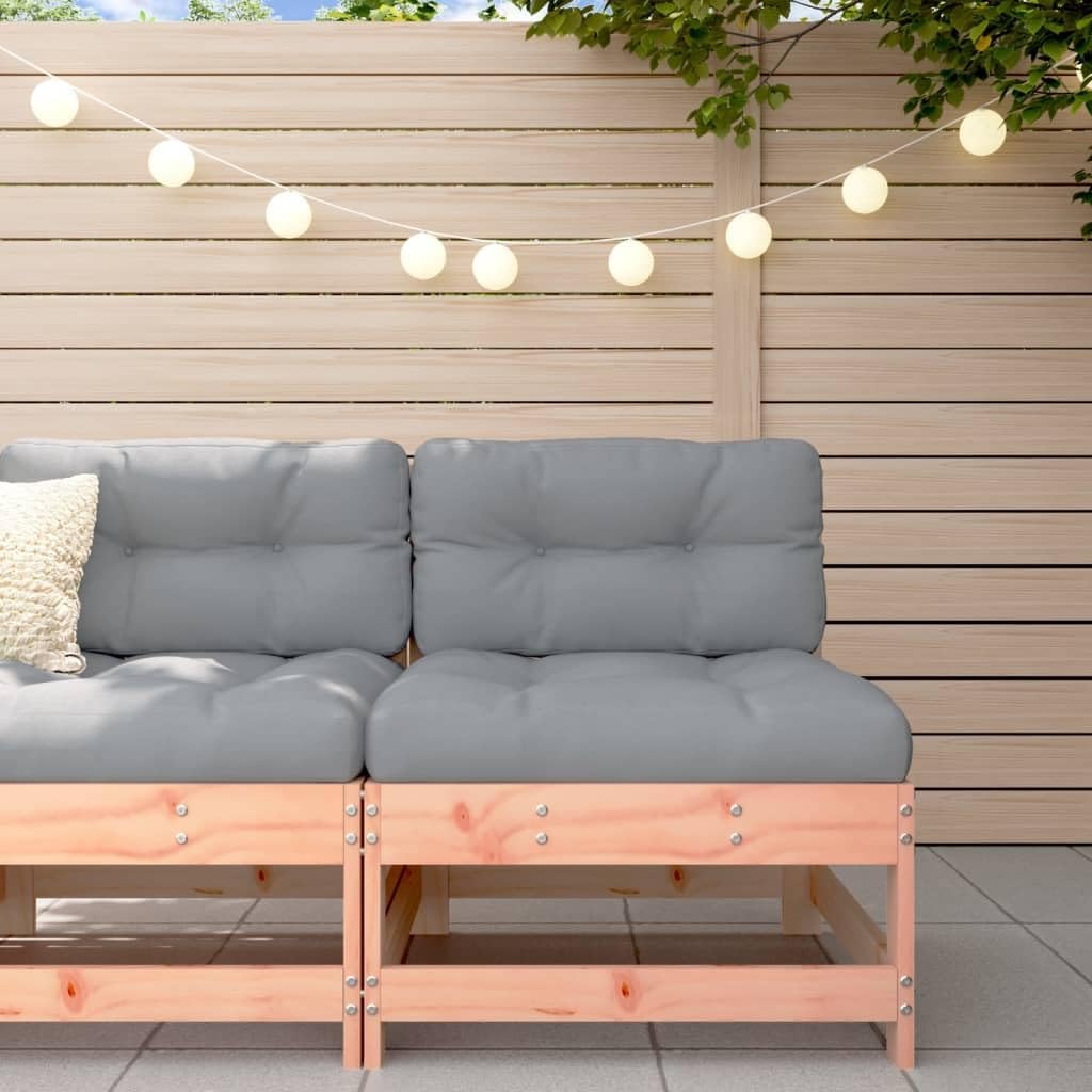 WKIEQACO Outdoor Outdoor Seats,Outdoor Sectional Sofa Units,Douglas Solid Wood Garden Central Sofa