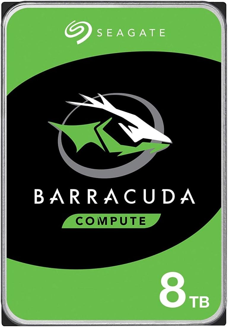 Seagate Barracuda Internal Hard Drive SATA 6Gb/s 256MB Cache 3.5" (ST8000DM004) (Renewed) 8TB Mechanical Hard Drive