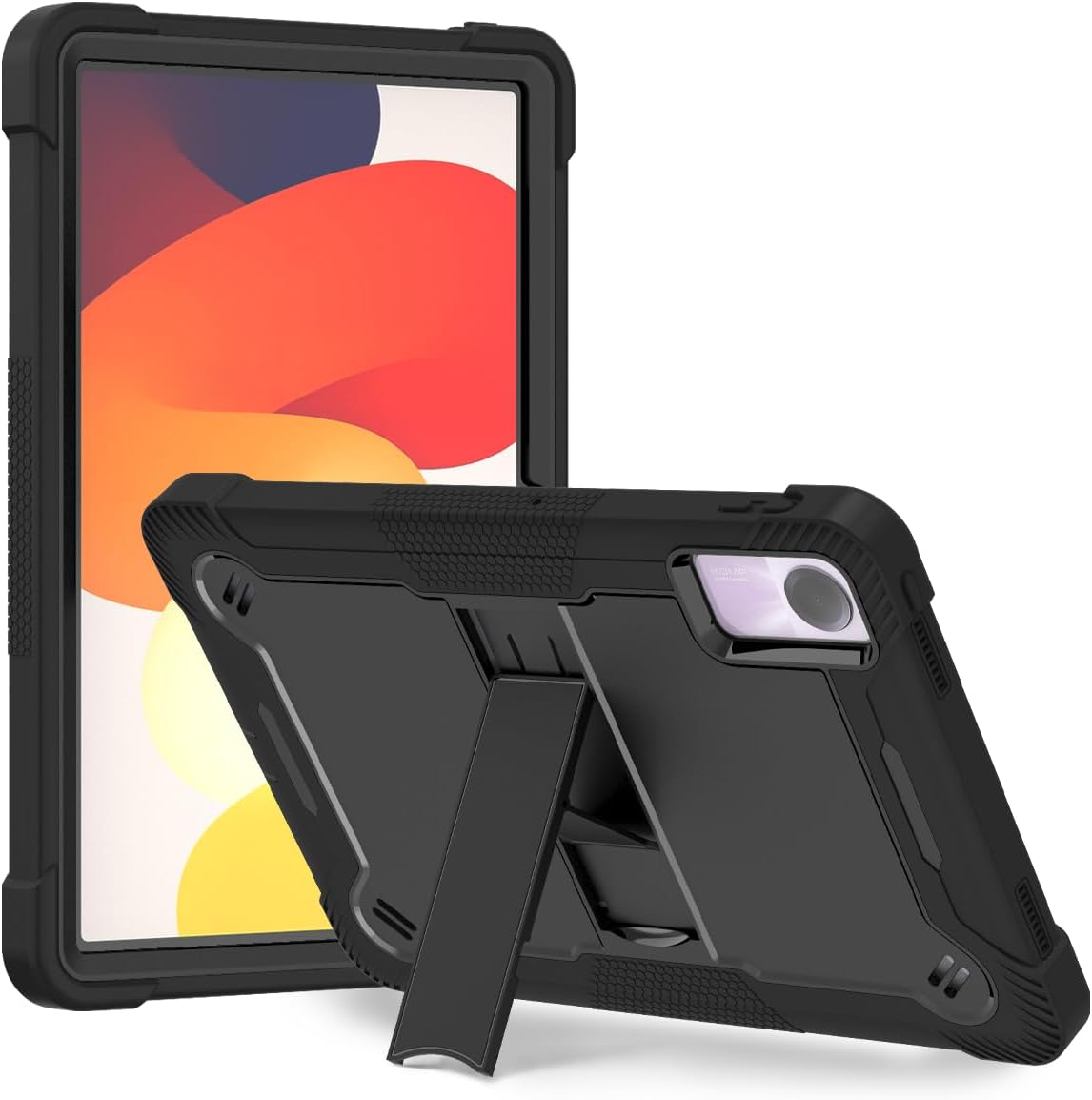 Vakarey For Xiaomi Redmi Pad SE Shockproof Case Cover for Redmi Pad SE 11 Inch 2023, Black
