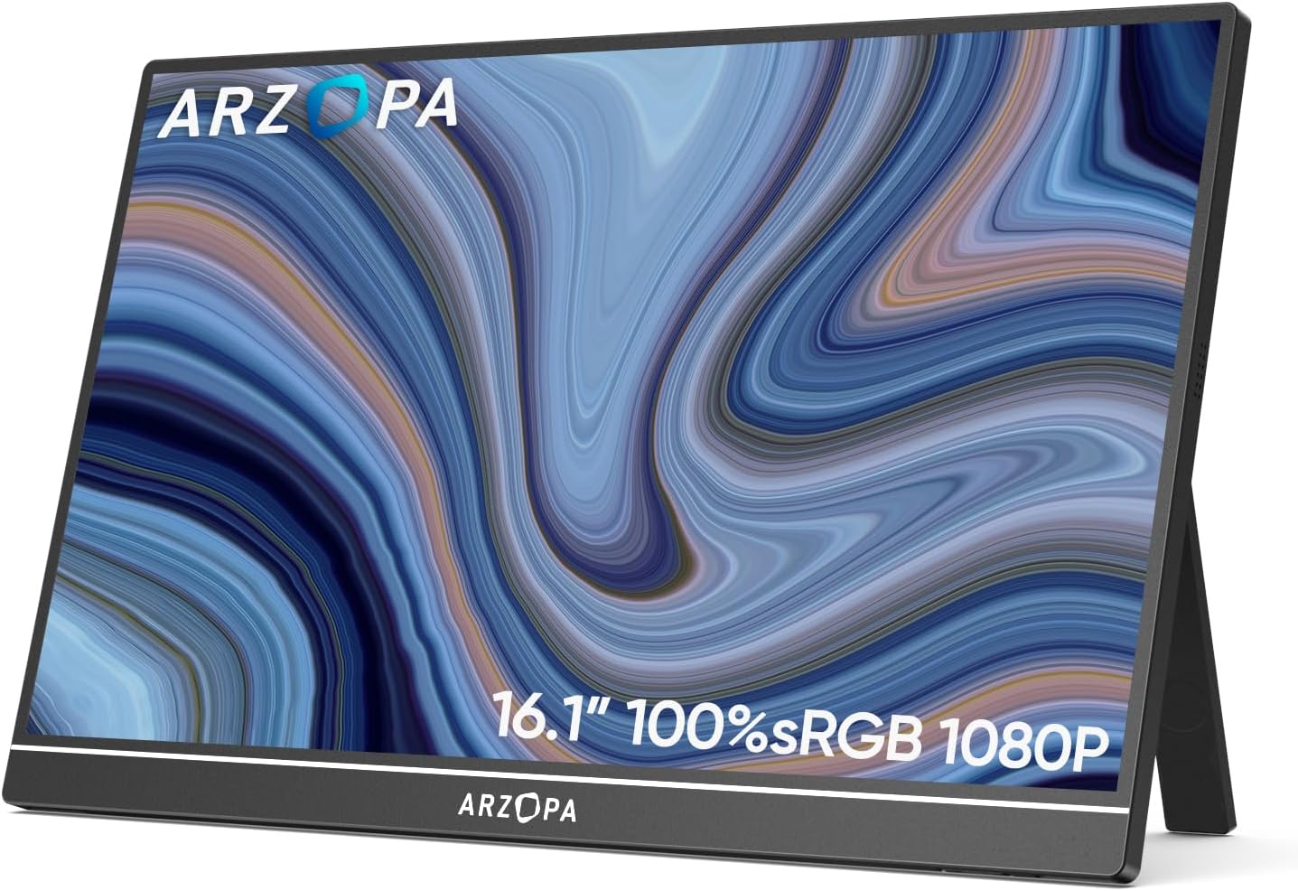 ARZOPA 16.1 Inch Laptop Screen, 1920 x 1080 FHD IPS for Laptop Screen with Single Stem, Supports HDMI/Type-C/USB-C, Game Eye Protection for Laptop