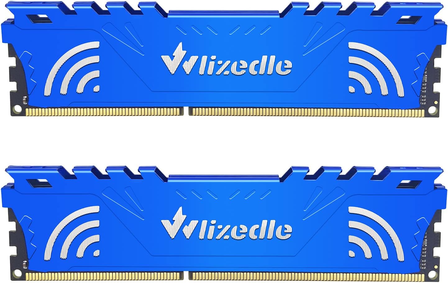 Wlizedle DDR3 16GB RAM Memory Kit (2x8GB) 1866MHz CL13 DIMM PC3-14900 240-Pin 1.5V Memory Module for Desktop Computer, Blue