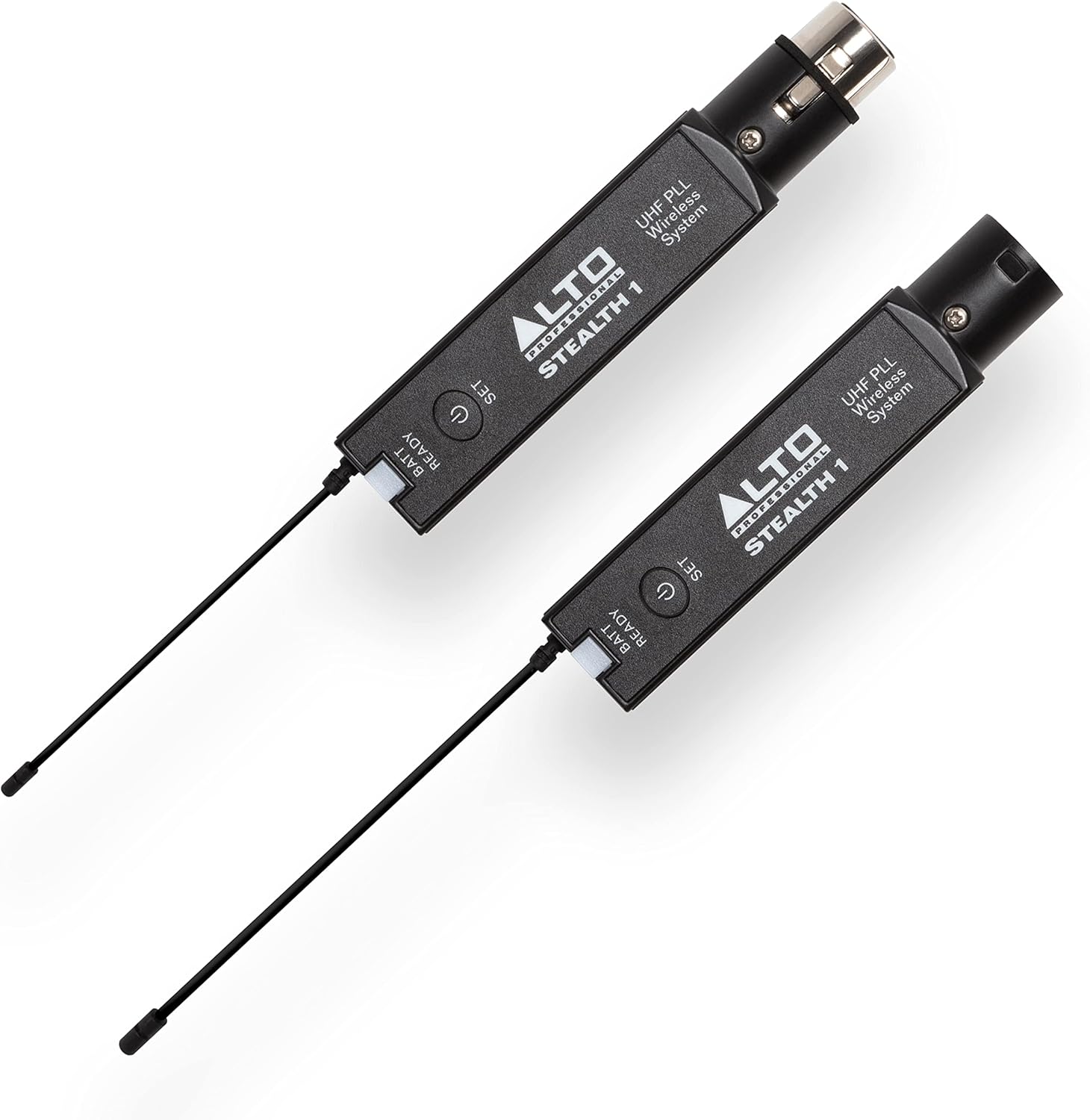 Alto Professional Stealth 1 UHF XLR Mono Wireless Audio System, Transmitter and Receiver for Active Speakers, Mixer and Dynamic Microphones, Stealth 1 - Black