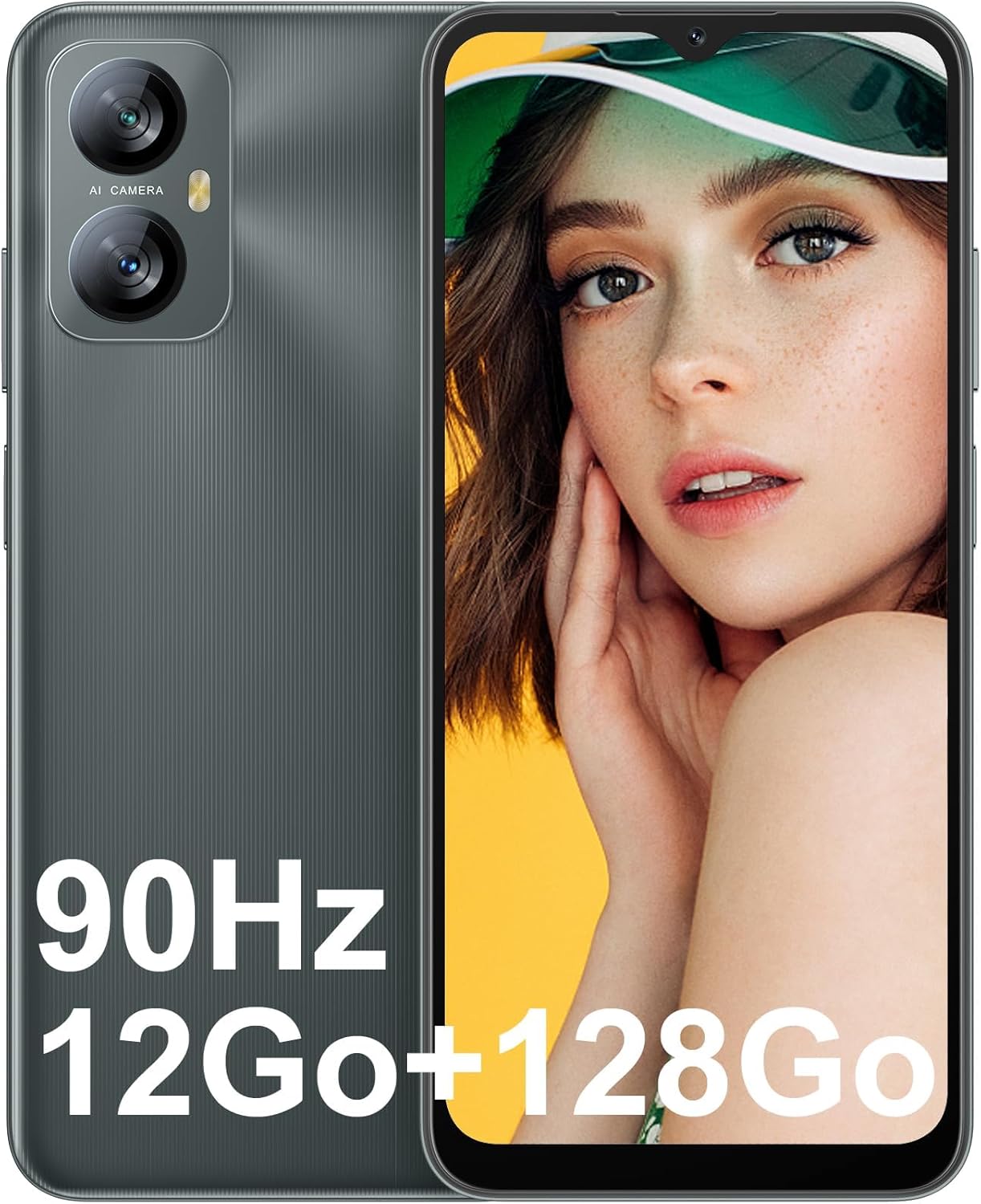 Blackview A52 Pro Mobile Phone 12GB+128GB/TF 1TB, Screen 6.52 inch HD+/90Hz, Octa Core, 5180mAh, 13MP+5MP, Android 13 Smartphone Dual SIM 4G, Fingerprint/Face ID/GPS/WiFi 5G/2 Years Warranty