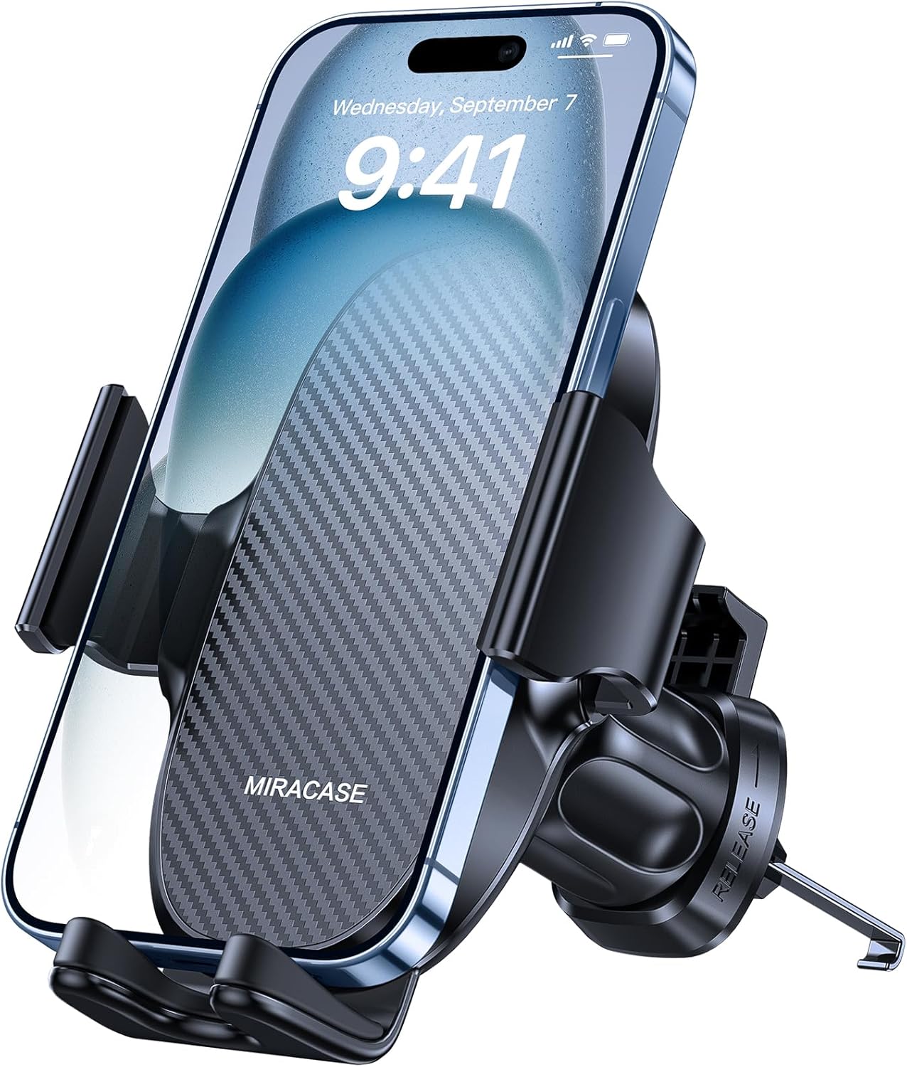 Miracase [Military Grade Car Phone Holder, Universal Car Phone Holder Air Vent Compatible with iPhone14 Pro Max 13 12 11 8 Mini X XR SE, Samsung, Huawei, Xiaomi