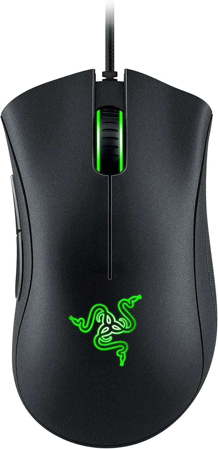 Razer DeathAdder Essential 4G Gaming Mouse Optical Sensor, 6400 DPI, Customizable Razer Chroma Lighting