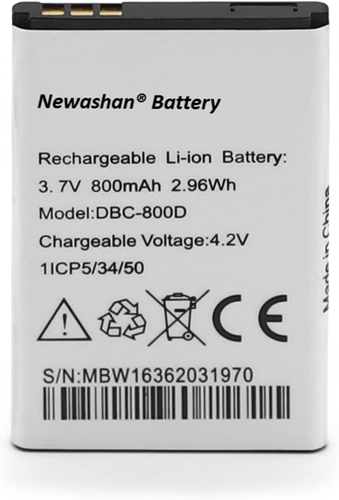 NEWASHAN Battery Compatible with Doro Phone 6530 6520 6620 5030 1360 1361 1350 5516 6030 6050 6051 6526 2424 Phone Easy 500 508 611 DBC-800D DBP-800D 30B 0 mAh 3.7 V Rechargeable Li-ion Battery