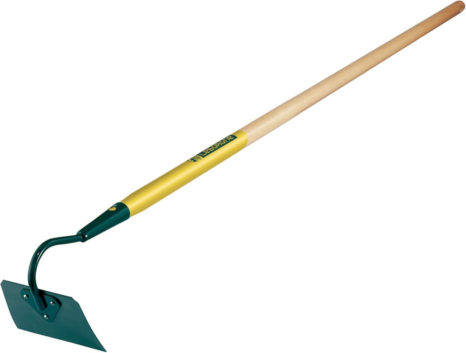 Leborgne, Nanterre self-sharpening hoe 16 cm, 100% PEFC certified wooden handle (130 cm), self-sharpening steel blade, drilled handles, For planting care