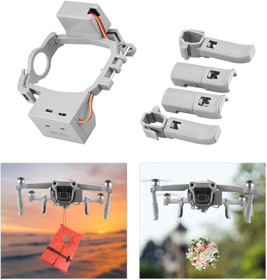 O'woda Launcher System for DJI Mavic Air 2/Air 2S, Largage Airdrop System Delivery Device for Drone Transport Device with Landing Gear for DJI Air 2S/ Mavic Air 2 Accessories
