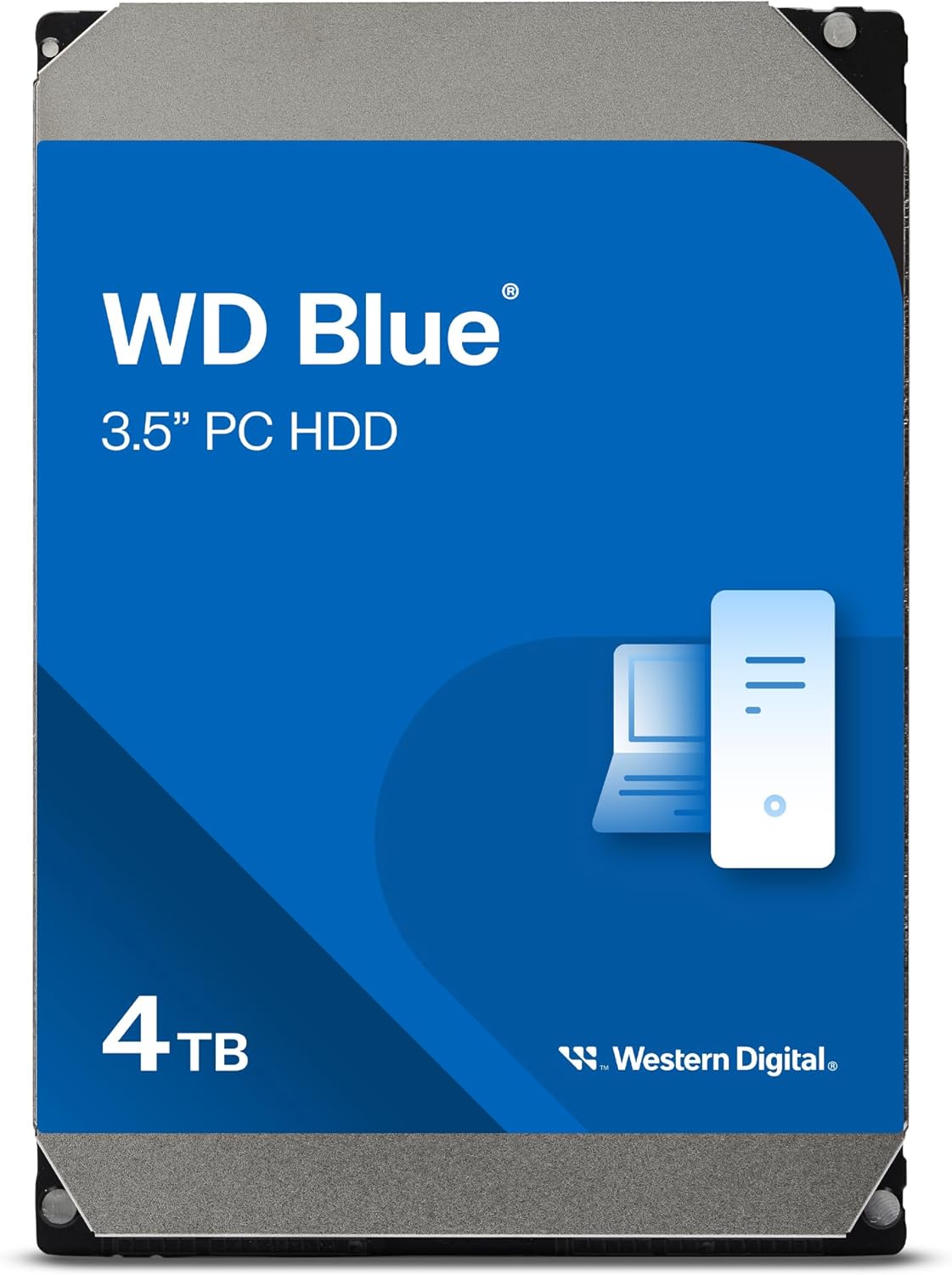 WD Blue 4TB Desktop Internal Hard Drive 3.5" - Class 5400 RPM, SATA 6Gb/s, 256MB Cache
