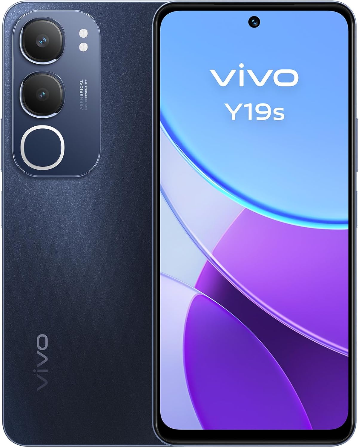 VIVO Y19s Smartphone 6GB+128GB, 6GB Extended RAM, 6.68″ LCD Display, 90Hz Refresh Rate, Dynamic Light, 50MP Main Camera, 5150mAh Battery, IP64, 300% Volume, Plug