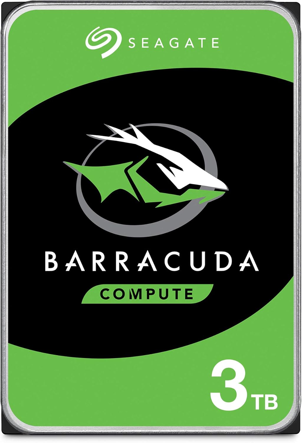Seagate BarraCuda 3TB HDD Internal Hard Drive - 3.5" SATA 6Gbps 5400RPM, 256MB Cache for Desktop and Laptop (ST3000DM008)