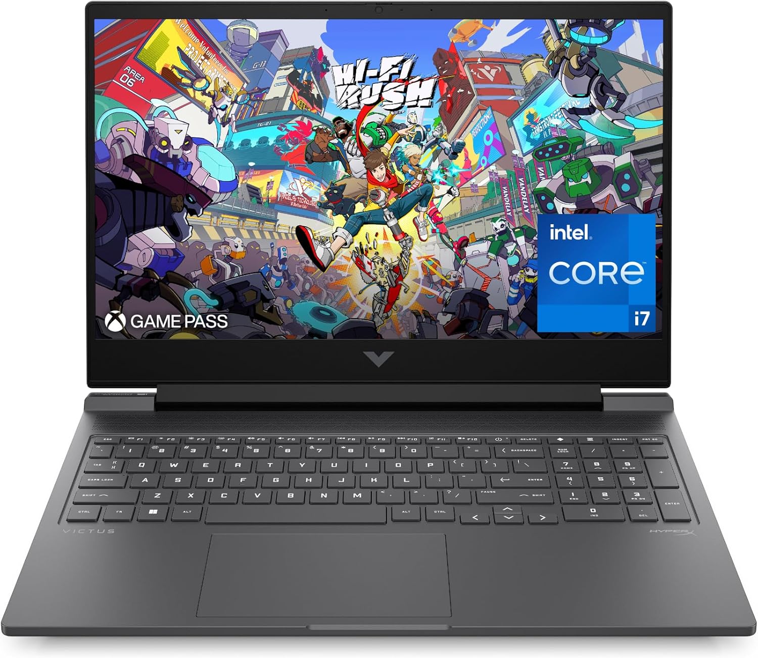 HP Victus 16-r1000sf Gaming Laptop 16 Inch FHD IPS 144 Hz, Laptop Gamer (Intel Core i7-14650HX, 16GB RAM, 512GB SSD, Nvidia GeForce RTX 4070 8GB, Windows 11), Laptop Grey, AZERTY