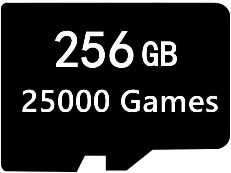 SD Card with Built-in Games for Powkiddy RGB20S Portable Game Console (256GB SD Card 25000 Games)