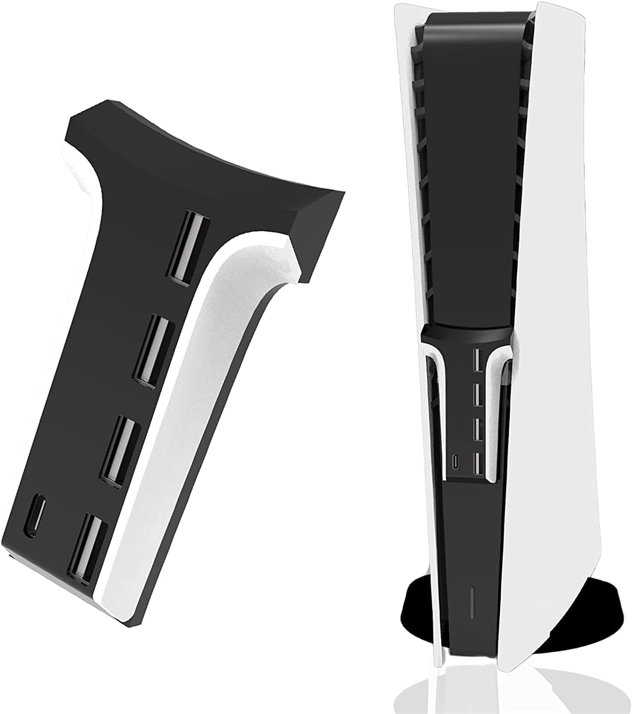 5 Port USB Hub for PS5 Console Extension Adapter for PS5 Game Console High Speed USB Hub Extends Ports