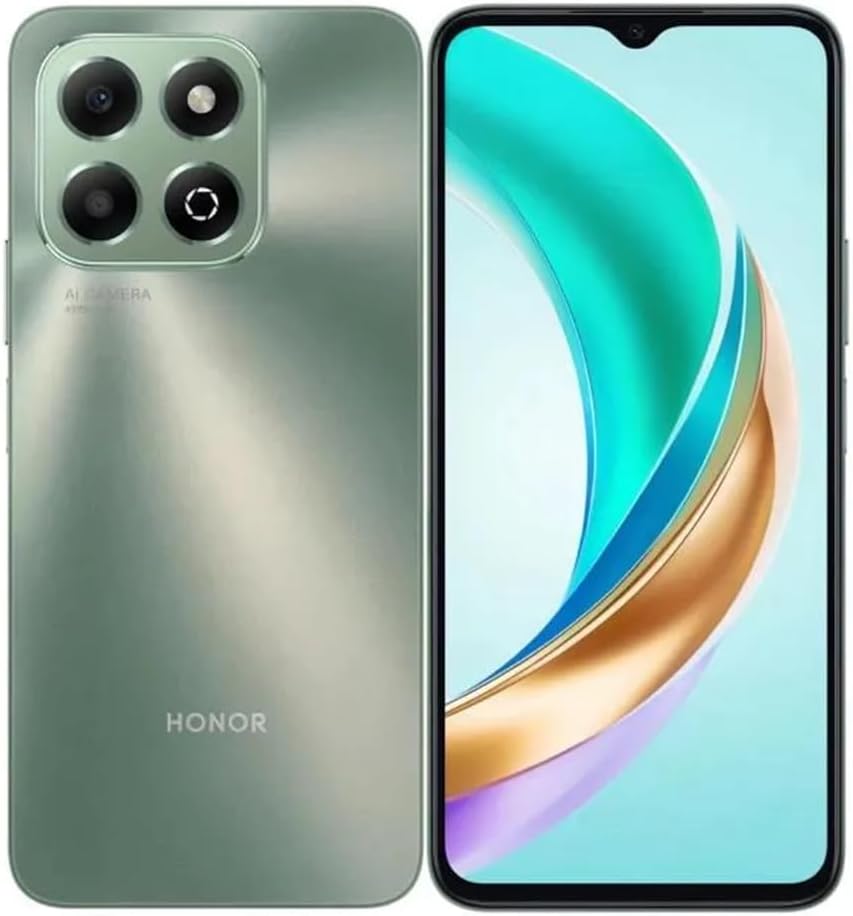 HONOR Smartphone X6B 4/128GB, 4G, Battery 5200 mAh, Main Camera 50 MP, Memory expansion up to 8 GB, MediaTek Helio G85,Green