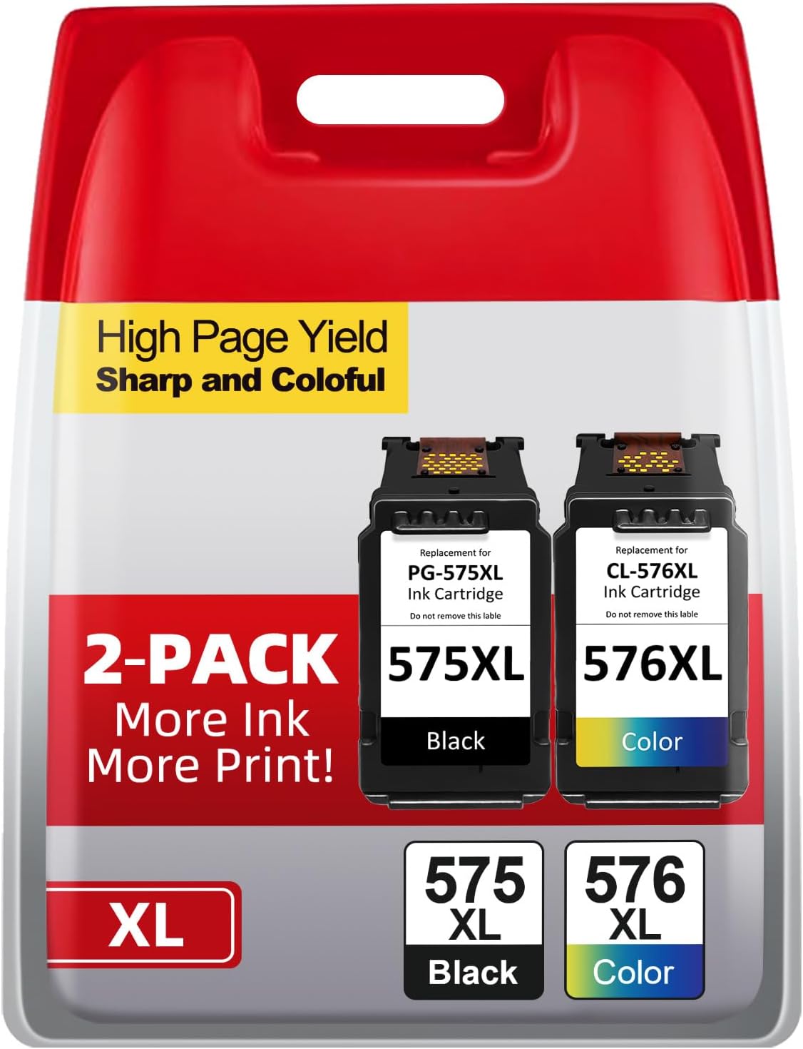 Firstoner PG-575XL CL-576XL Multipack Ink Cartridges, PG-575XL CL-576XL Ink Cartridges Replacement for Canon 575 576 Cartridges for PIXMA TS3550i TS3551i TS3750i TR4750i TR4751i (Black Colour)