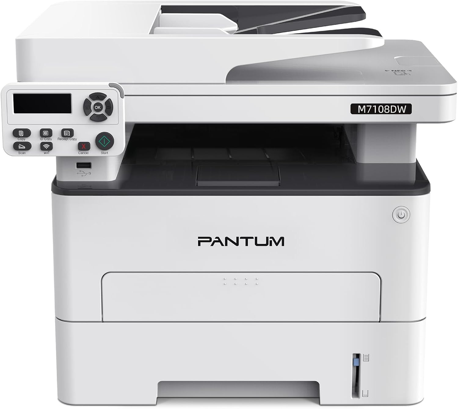 PANTUM M7108DW Multifunction Laser Printer, Black and White, 3in1 Print/Copy/Scanner, Automatic Duplex Printing, WiFi/USB/Ethernet, 33 ppm