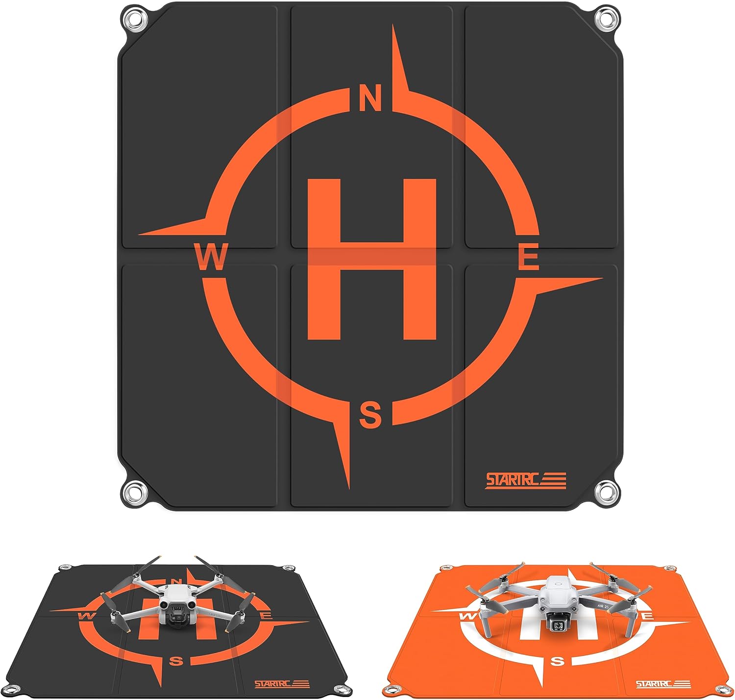 STARTRC Drone Landing Pad,50cm (19") RC Helicopter Foldable Landing Track for DJI Mini 4k/Mini 4 pro/Avata 2/Mini 3 Pro/Mini 2 SE/Mavic 3/Air 3/Mavic Mini 2/Mavic Air 2/Mavic 2/Mavic 2/FPV Drone