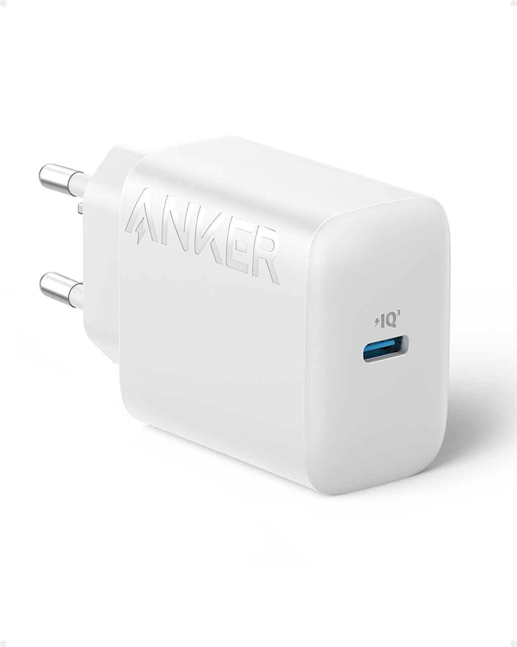 Anker 20W USB C Charger, USB C Fast Wall Charger, USB C Charger Block for iPhone 15/14/13 Series, 2022/2021 iPad Pro 12.9"/11", iPad Air 5/4, iPad 10, iPad Mini 6, and More (Cable Not Included)