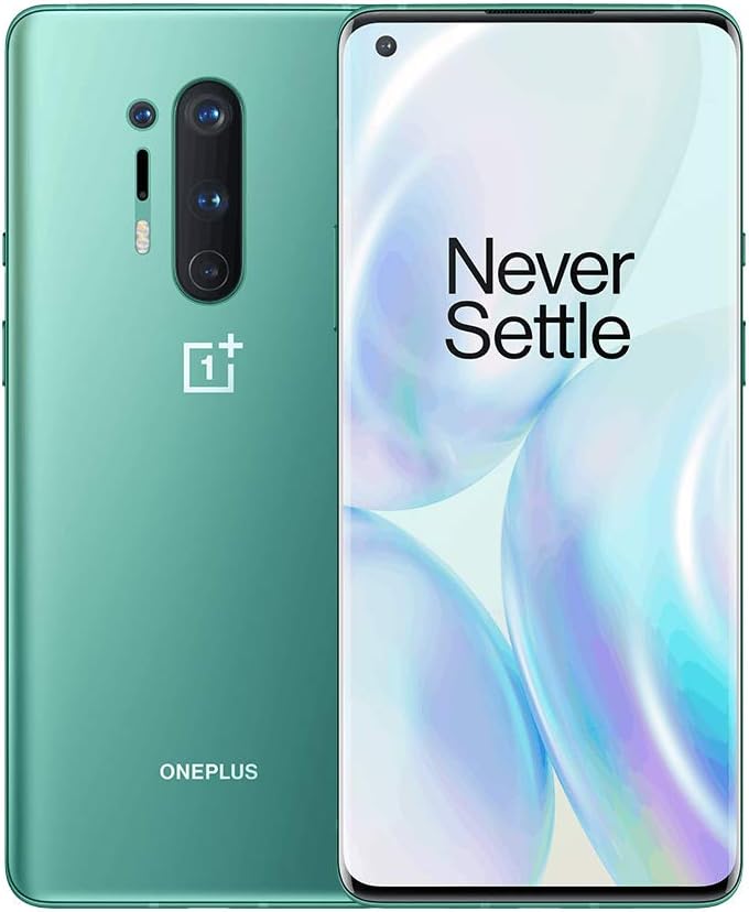 OnePlus 8 Pro – Unlocked 5G Smartphone (Screen: 6.78 Inches – 256 GB/12 GB RAM – Dual SIM – Android 10.0) Green (Refurbished)