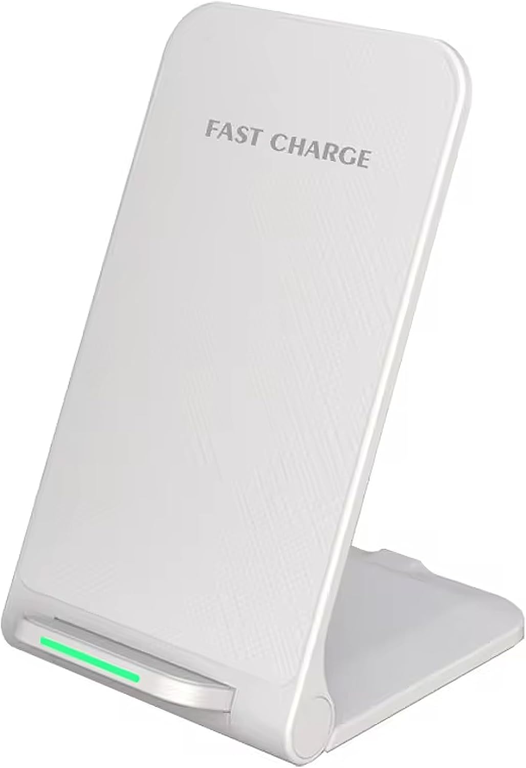 Pipestation Wireless Charger Stand White - 15W Fast Wireless Phone Charger Stand for Samsung Galaxy, Google Pixel, iPhone and Other Mobile Devices - Charging Station