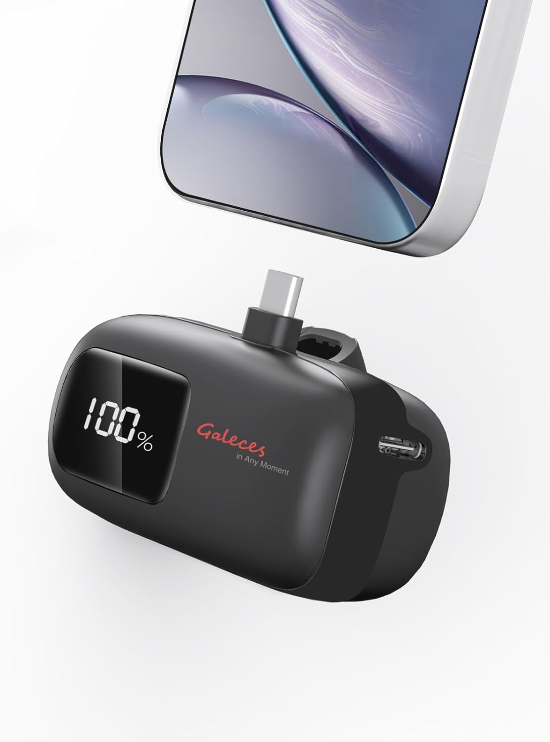 Galeces Mini External Battery 5000 mAh USB C Portable Power Bank QC PD 20W Fast Charging Small Powerbank for iPhone 16/15 Samsung S21 iPad Android