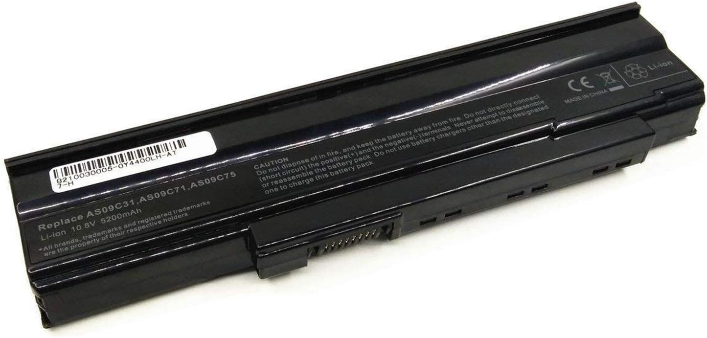 AS09C31 AS09C70 AS09C71 AS09C75 BT.00603.078 BT.00603.093 BT.00607.072 Laptop Battery Replacement for Acer Extensa 5235 5635 5635G 5635G Z 5635 ZG 5235Z Gateway NV4001 (11.1V 5200mAh)