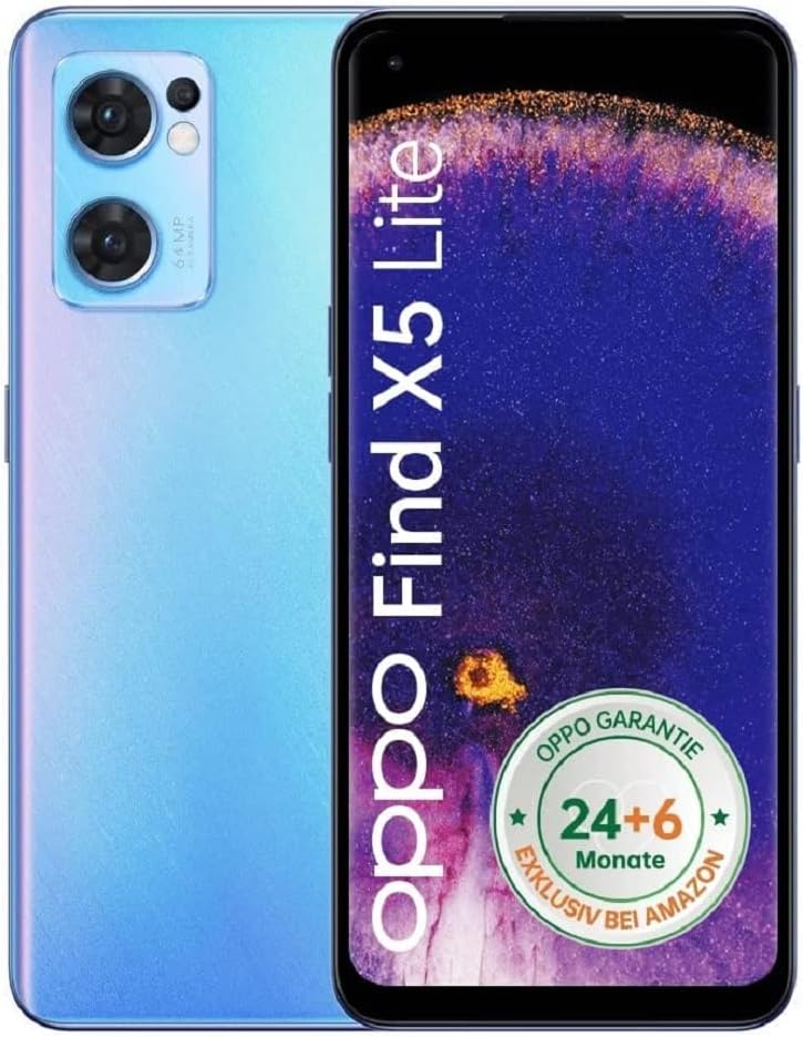 Oppo Find X5 Lite Smartphone 256GB, 8GB RAM, Dual Sim, Blue